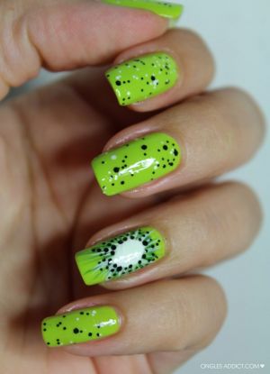 nail art kiwis